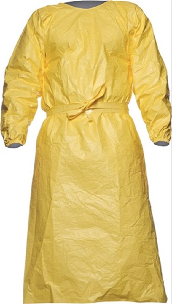 TYCHEM Chemicaliënveiligheidsschort TYCHEM®-C PL50 geel maat L/XXL TYCHEM®-materiaal