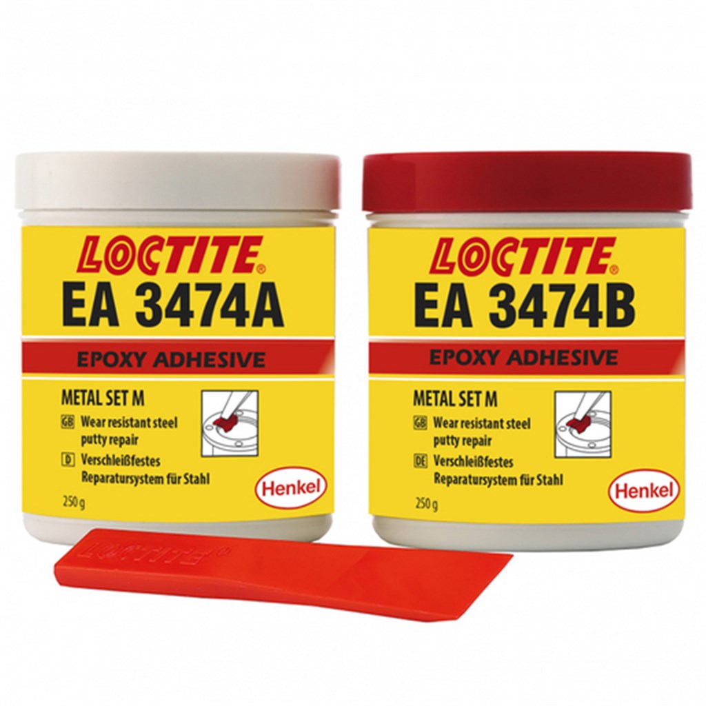 EA 3474 Loctite Hoge slijtvastheid (Metal Set M) 1:1 (vh Loctite 3474), 500gr.