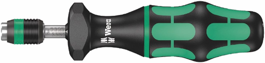 Wera Serie 7400 Kraftform instelbare momentschroevendraaier (0,1-3,0 Nm) met Rapidaptor snelwisselhouder,