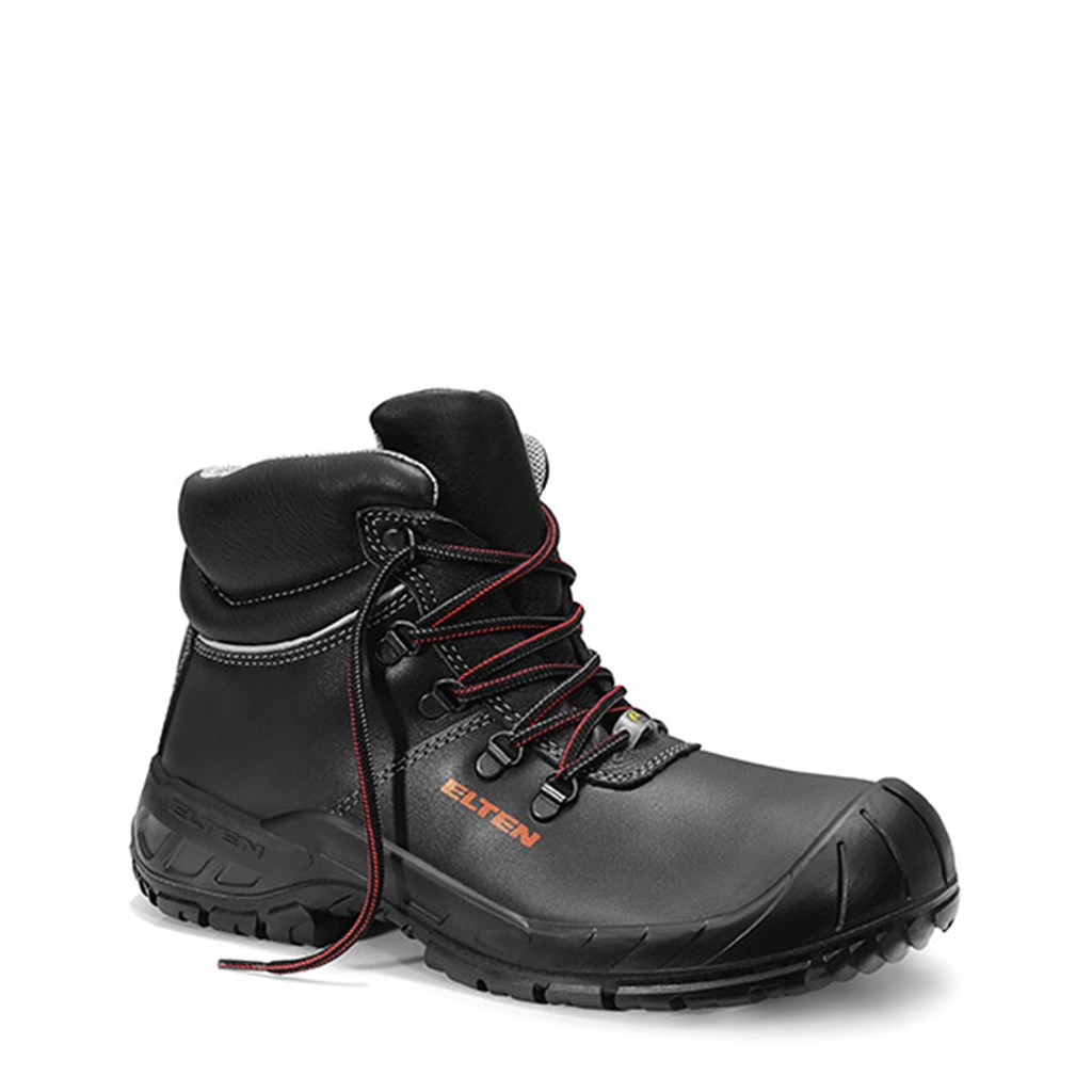 LAURENZO Rubber XW Mid ESD S3 mt.38 ELTEN Veiligheidsschoen halfhoog Zwart