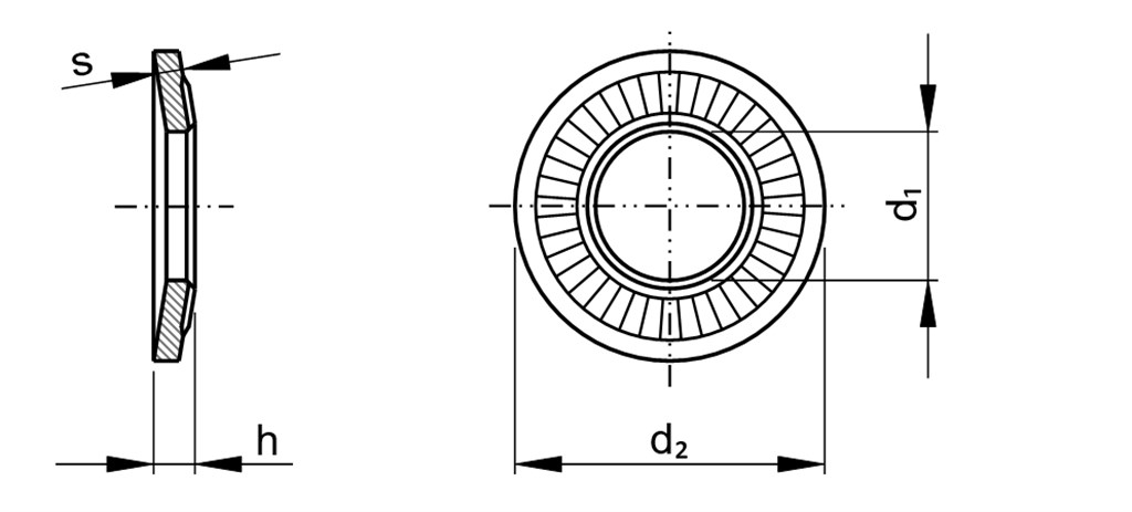 NF E25-511 M12 Verenstaal MEVZ met dikke CR3+ passivering Contactborgring type middel