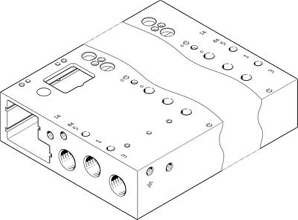VABM-L1-14G-G14-16-GR Festo 573497 Aansluitstrip