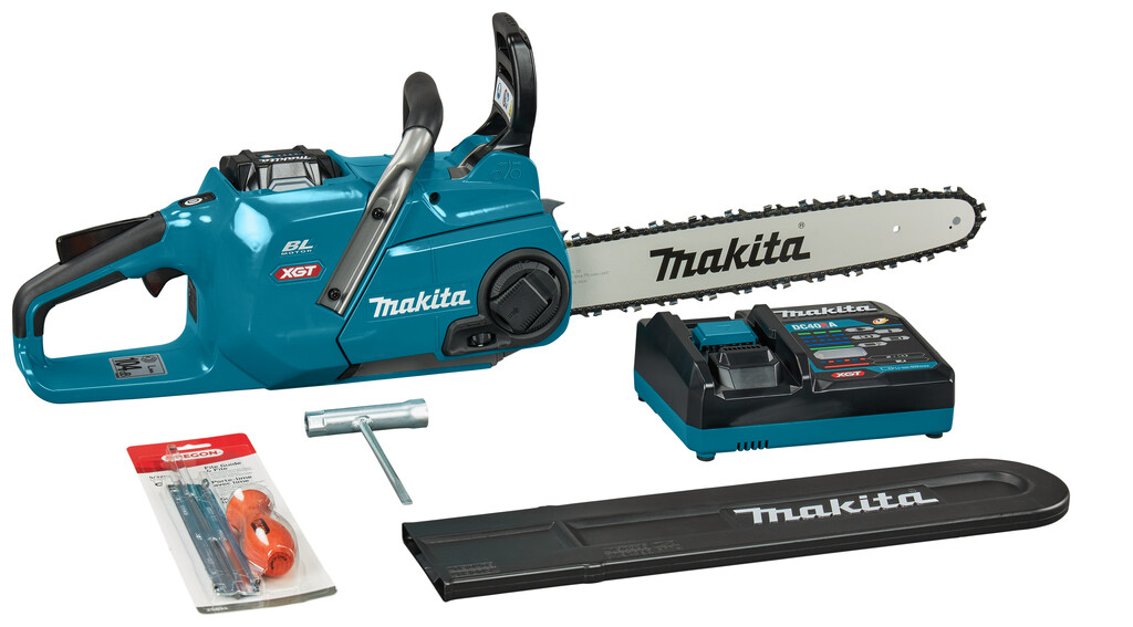 UC016GT101 Makita XGT 40V Max kettingzaag 40cm 5,0 Ah accu (1 st), snellader, in doos
