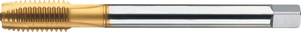 Machinetap HSS-E Tin 22.198 DIN376 Doorlopende gaten M12x1,75