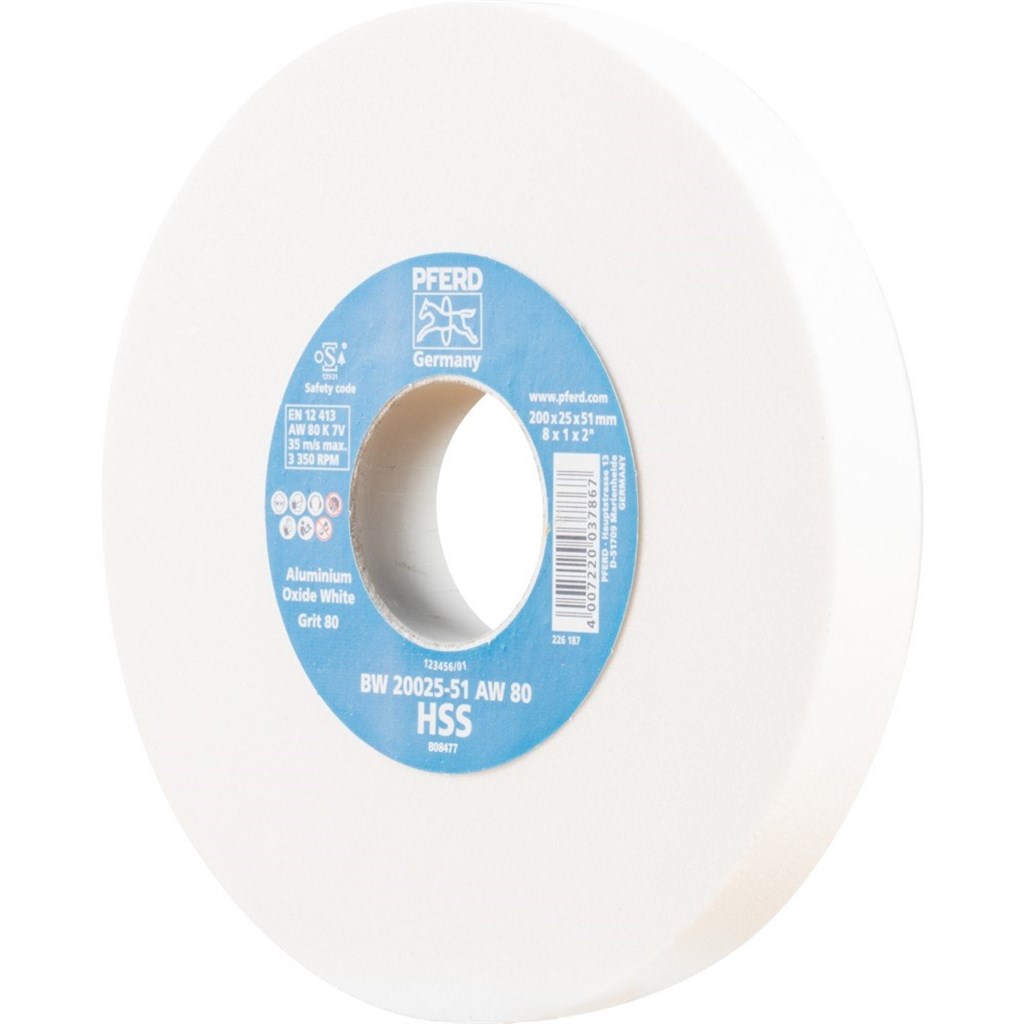 Disque Abrasif PFERD BW 20025-51 AW 80 HSS - Pour Affûtage Forets HSS Et Aciers Traités