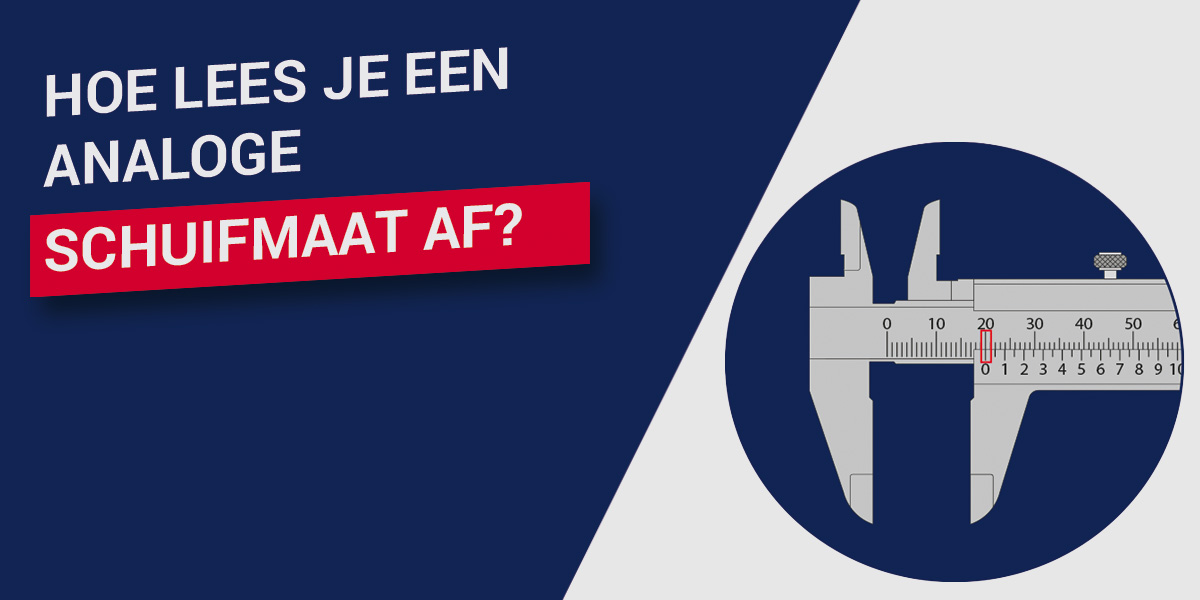 Hoe lees je een analoge schuifmaat af?