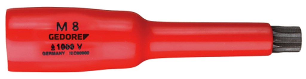 VDE INX 30 8 GEDORE Dopsleutel-schroevendraaier XZN 3/8"xM8 VDE 
