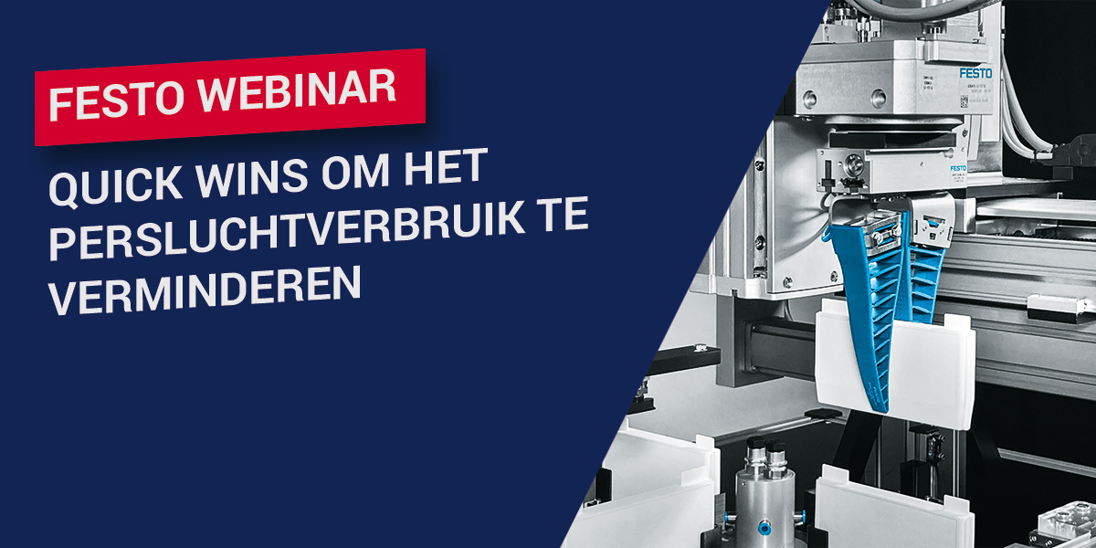 Festo webinar - quick wins om het persluchtverbruik te verminderen