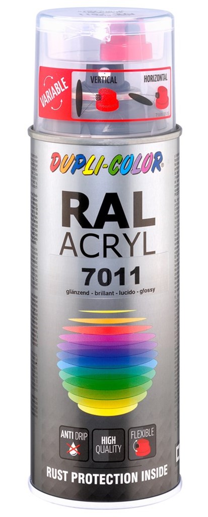 DUPLI-COLOR 506529 RAL 7024 Grafiet Grijs, acryl hoogglans lakspray, spuitbus 400 ml