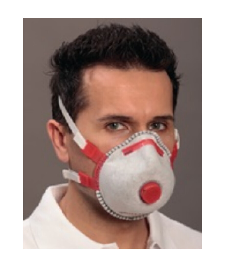 Fijnstofmasker Mandil FFP3/COMBI/V down uitademventiel 5st