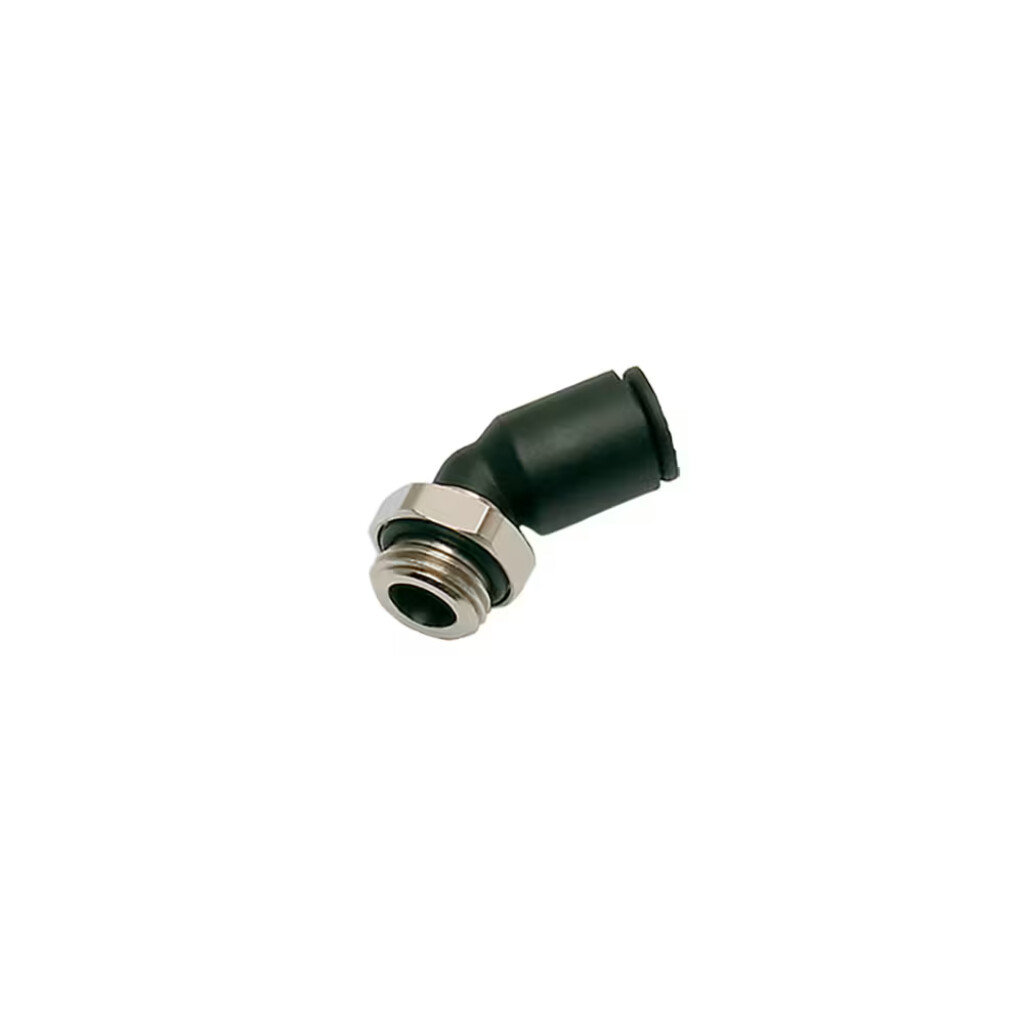 3133 08 17 Legris 45gr Knie inschoefkoppeling insteek (KIKI) 8mm x 3/8"bspp