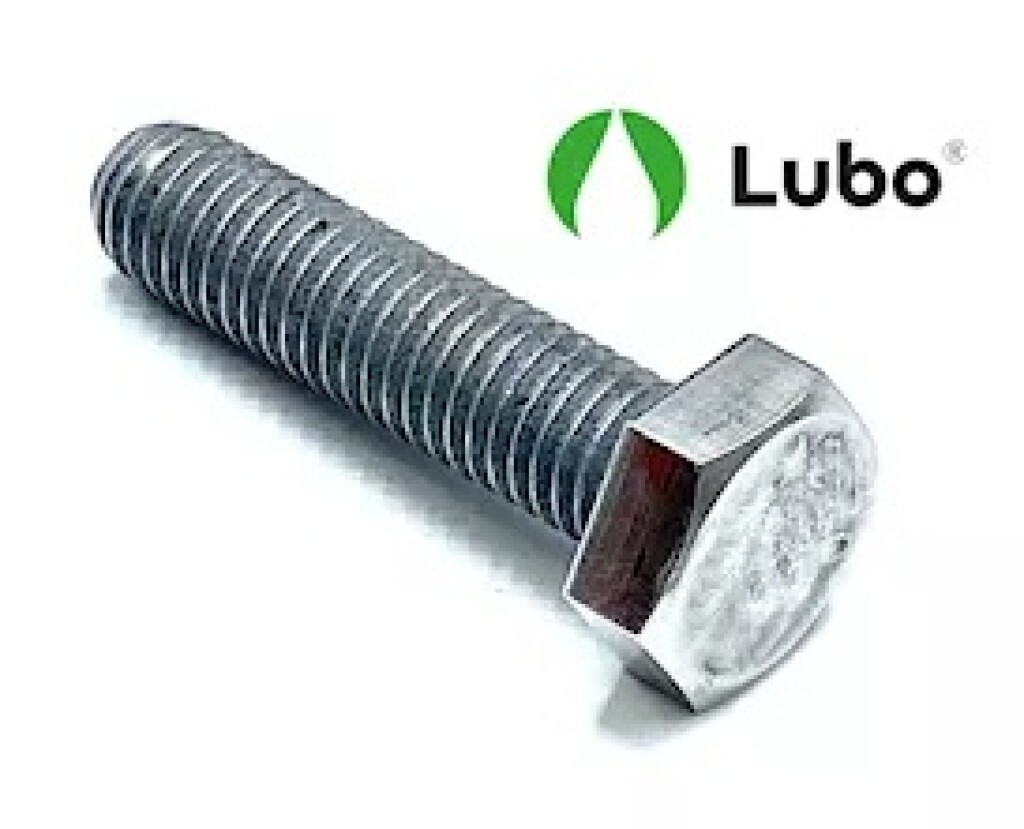 DIN933 M5x25 RVS A2 Zeskanttapbout + coating (Lubo)