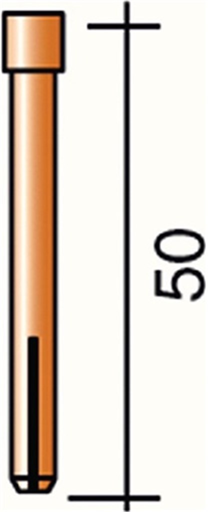 TRAFIMET Spanhuls  lengte 50 mm d. 2,4 mm passend voor ERGOTIG 17