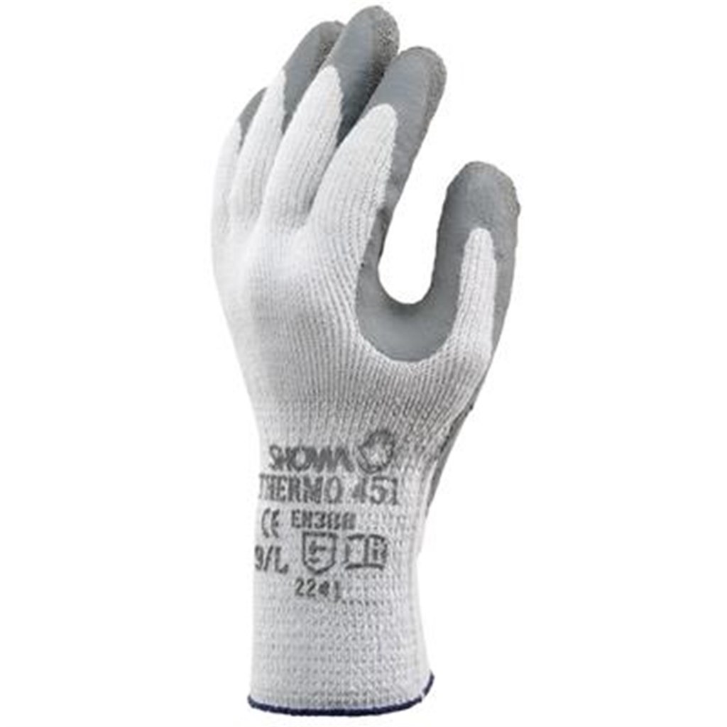 Showa handschoen 451 thermogrip grijze palm, maat XL