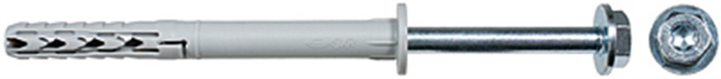 Kozijnconstructieplug SXR 10 x 80 FUS schroef met zeskantkop ev