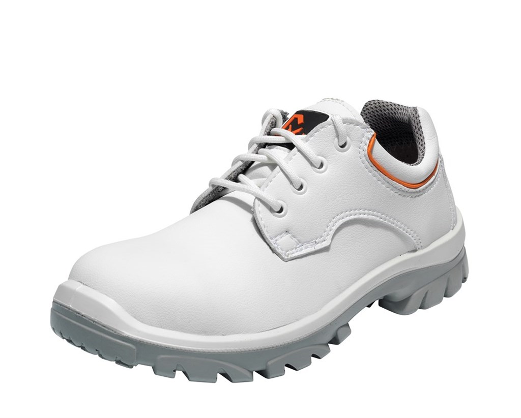 Cas mt.37D Emma S2 PU/PU laag model Veiligheidsschoen Wit/Grijs
