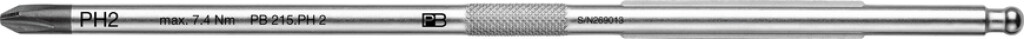 PB 215.PH 2 PB SWISS TOOLS Wisselkling voor Phillips schroeven PH2x200mm voor hechten PB 215 A, 8215 A, DigiTorque en MecaTorque