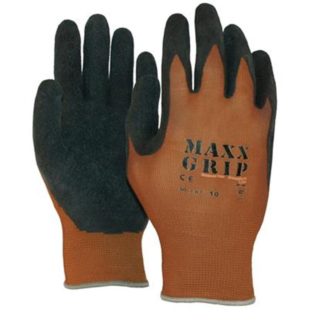 Maxx grip handschoen lite 50-245 bruin/zwart, maat 11