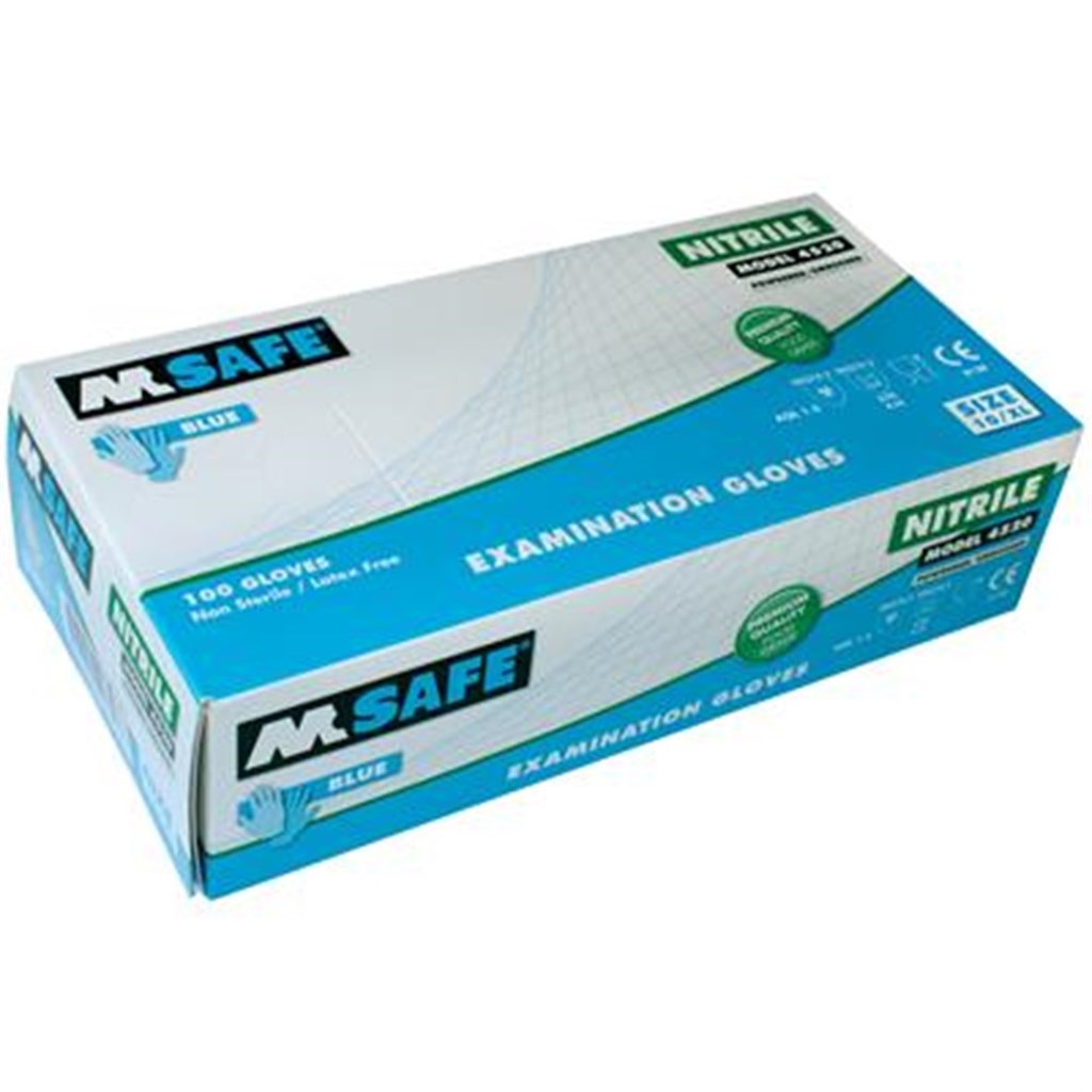 M-Safe 4520 disposable nitril handschoen (aql1,5), maat M