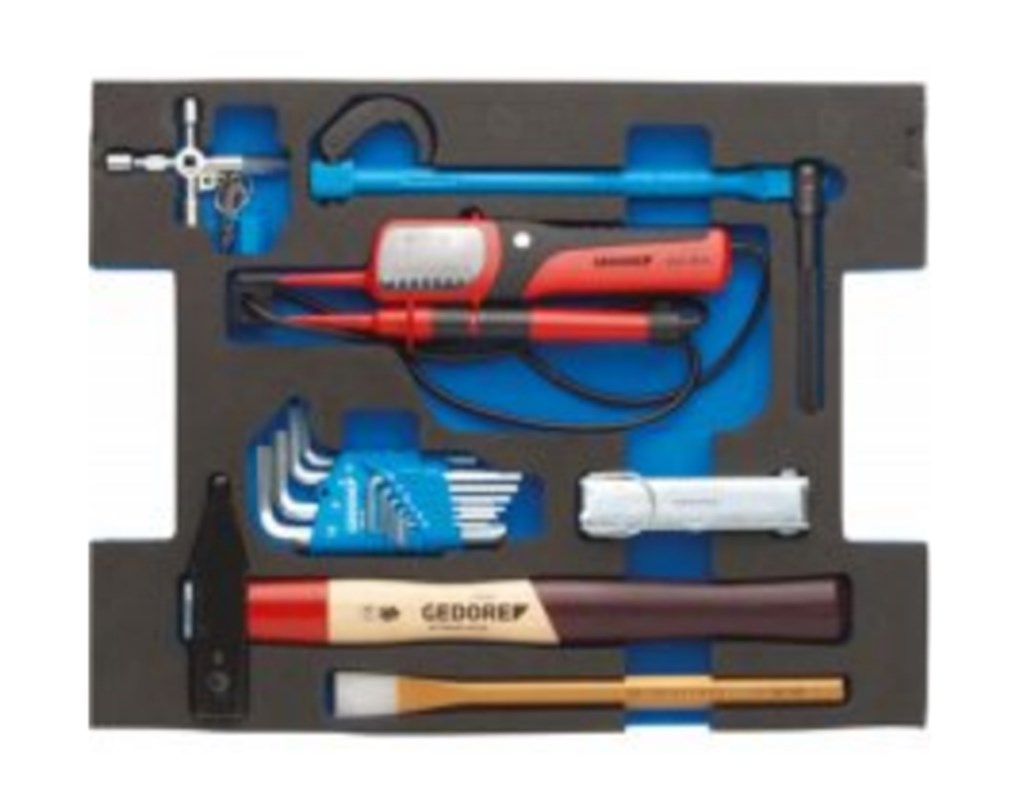Assortiment tbv sanitair in 2/2 check tool module tbv L-boxx 136 23delig 1100-03