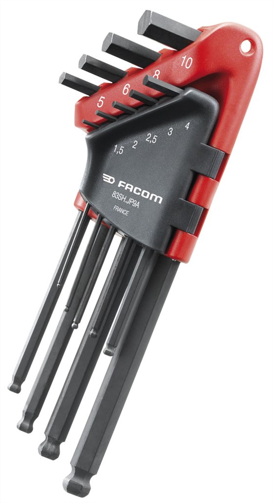 83SH.JP9A Facom set van 9 inbussleutels lang