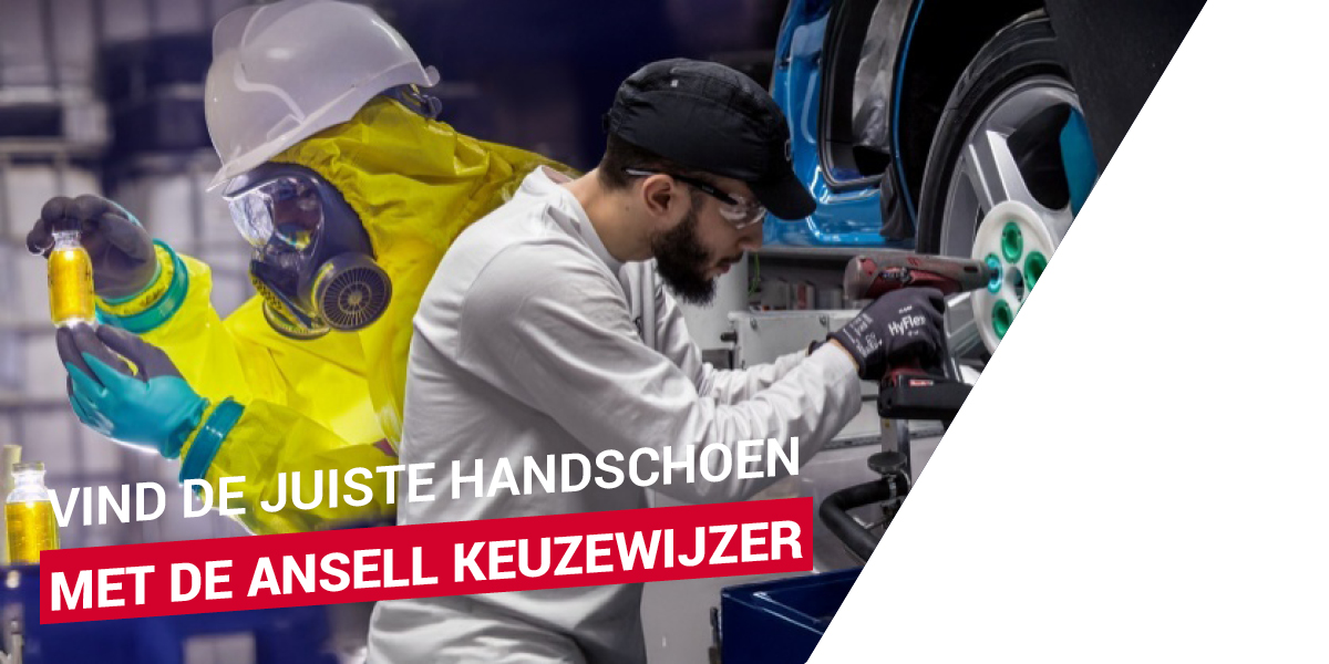 Altijd de juiste handschoen met de Ansell keuzewijzer
