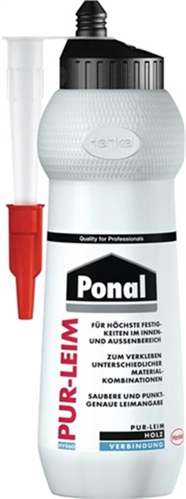 PONAL Montagelijm PUR-ijm transparant EN 204: D4 420 g fles