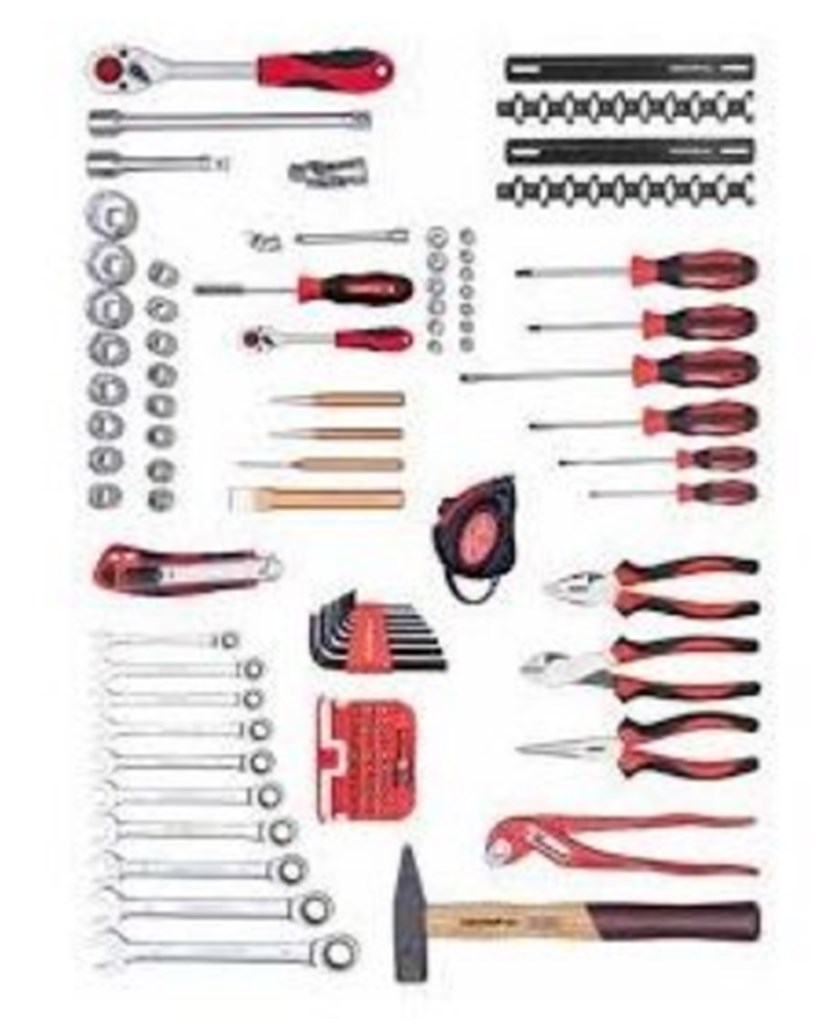 Gereedschapset all-in in gereedschap-koffer 107-dlg R21650108