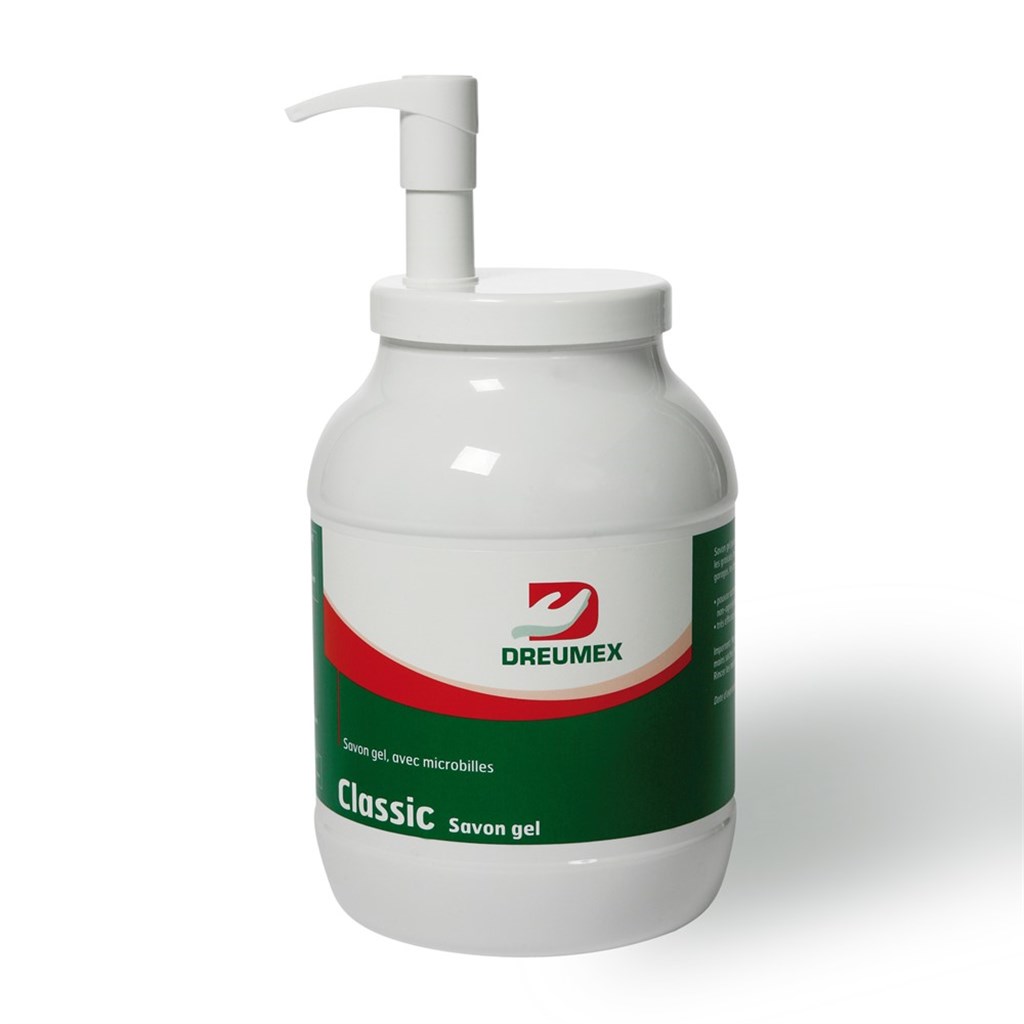 Classic Dreumex 2,8ltr handreinigingsgel met microkorrels pot met pomp