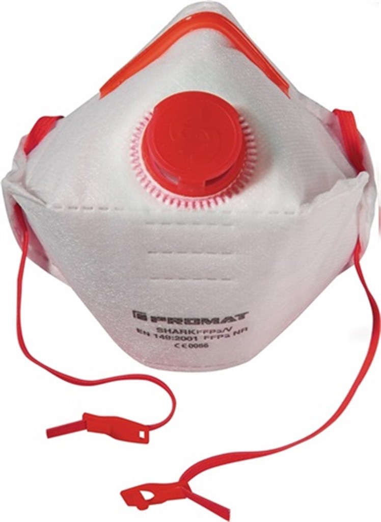 PROMAT Stofmasker Shark · FFP3/V EN 149:2001 + A1:2009 FFP NR met uitademventiel