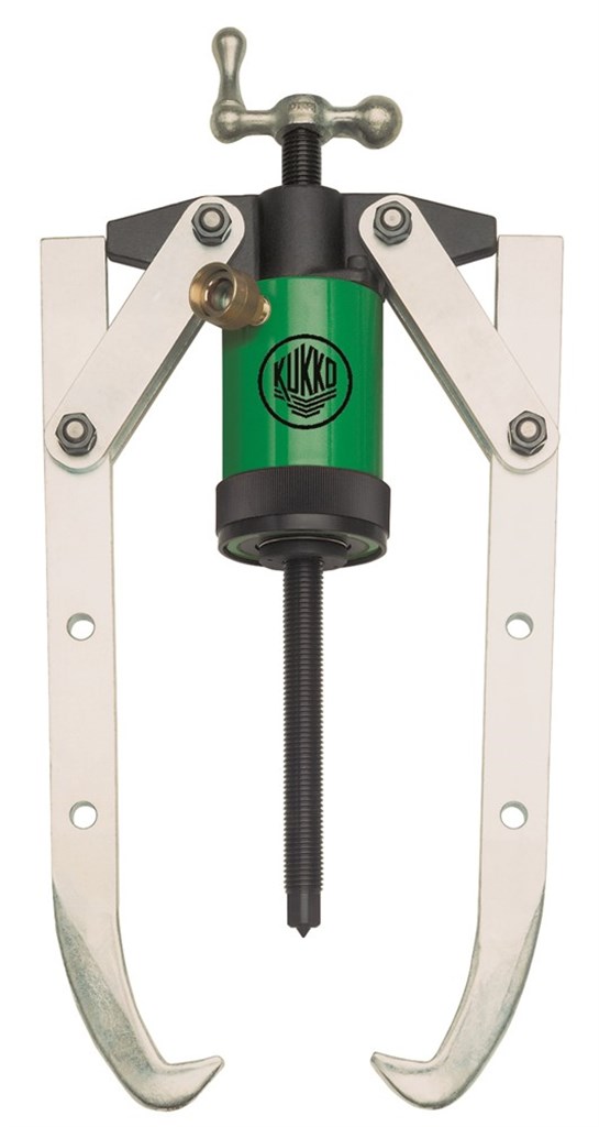 Hydraulische 2-armige trekker met  zwenkbare trekhaken, met hydraulische holle-plunjer cylinder voor pompbediening Y58-205