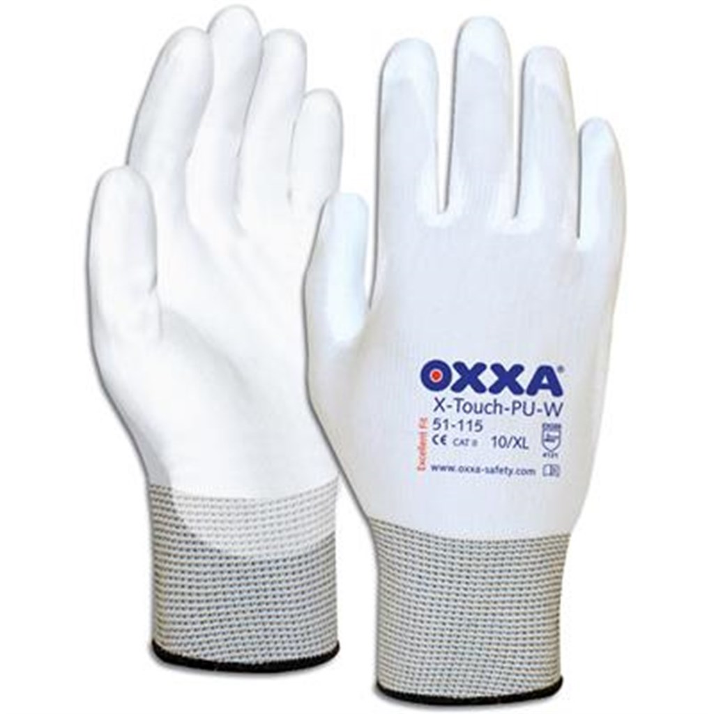 Oxxa handschoen X-Touch-PU-W wit, maat 10