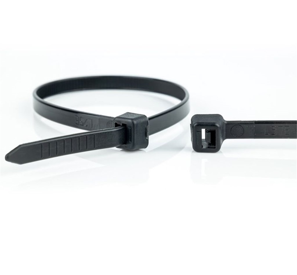 Kabelbundelband standaard 190x4,8mm zwart 100 stuks