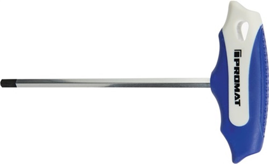 PROMAT Stiftsleutel met dwarsgreep 6,0 x 150 mm 2-componentengreep
