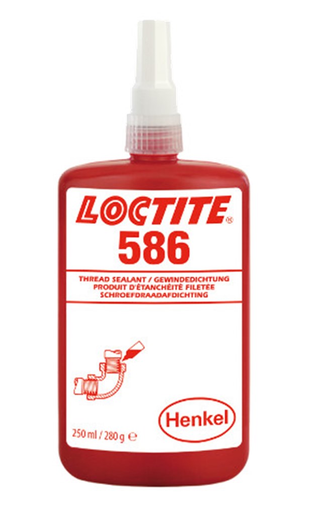 586 Loctite Schroefdraadafdichting , hoge sterkte, 250ml.