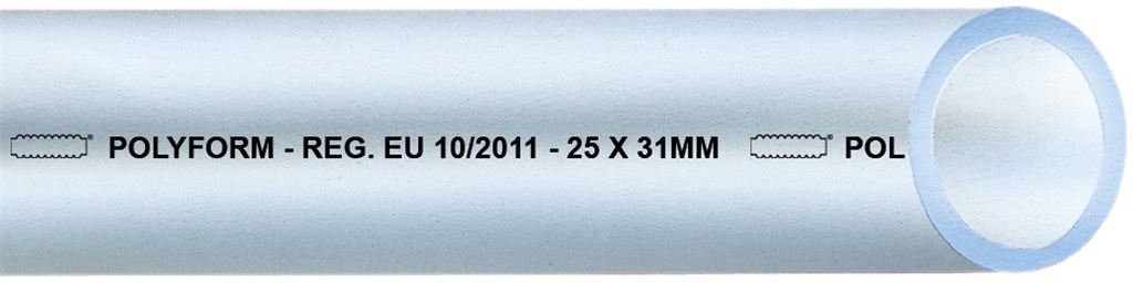 POLYFORM 22X28MM PVC-slang, blank transparant