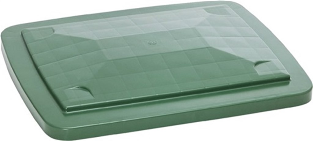 CRAEMER Deksel  hogedruk-polyethyleen L790xB605mm groen voor transportbak 210 l