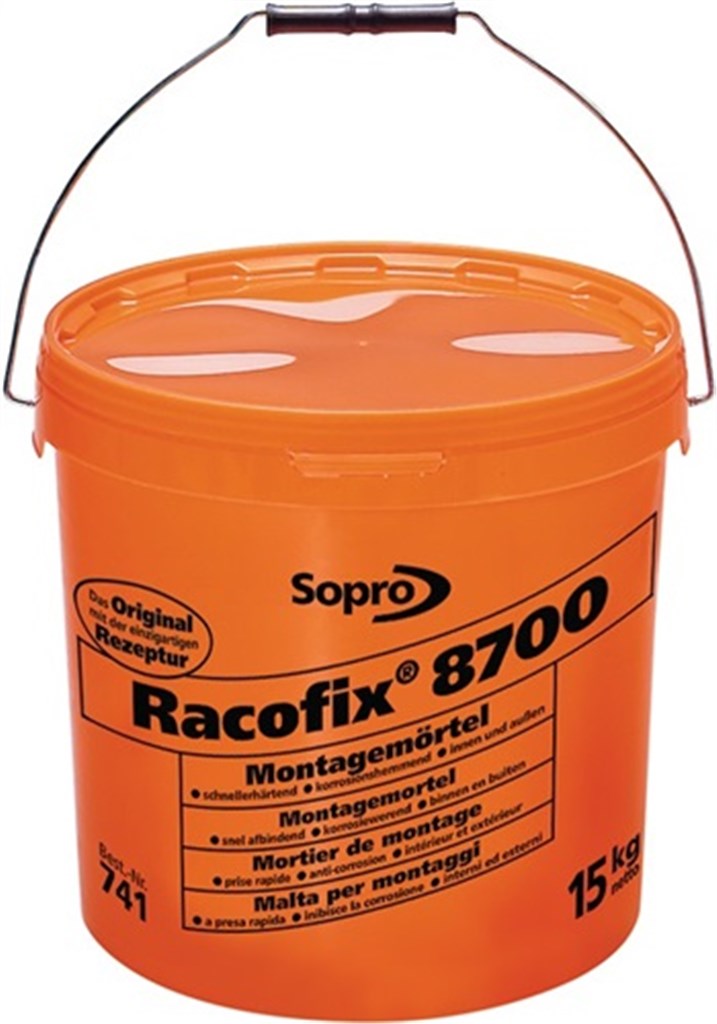 SOPRO Montagemortel Racofix® 8700 15 kg 1:3 (water/mortel) 15 kg  emmer