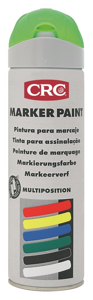 CRC Marker paint green fluor Markeer spray, Spray 500 ml