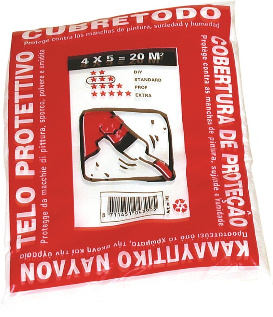 HDPE afdekfolie dikte 7 my 4x5 mtr (DS50)