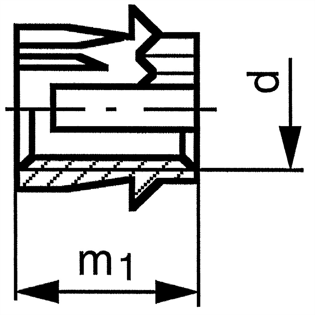 M5 Messing Insert type C