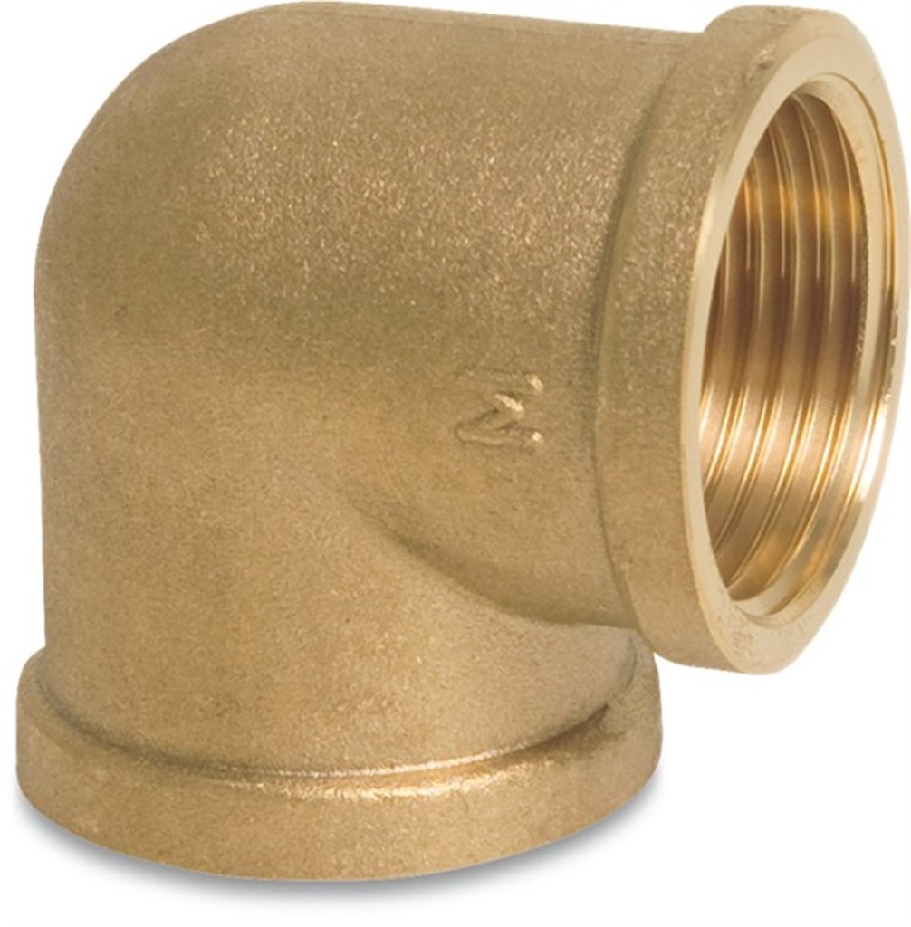 Nr. 90 Knie 90° messing 1" bi