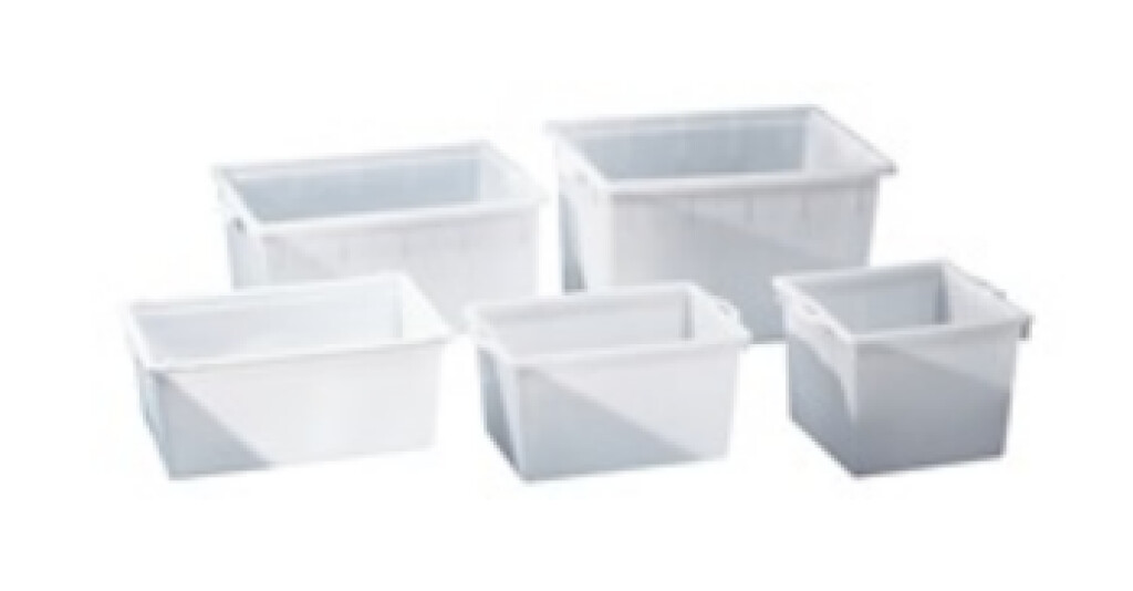 Kunststofbak container 160L PE naturel L883xB638xH364mm