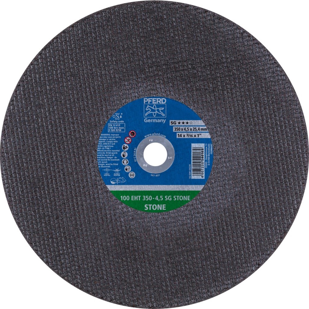 Doorslijpschijf vlak steen 100 EHT 350-45 SG STONE/254