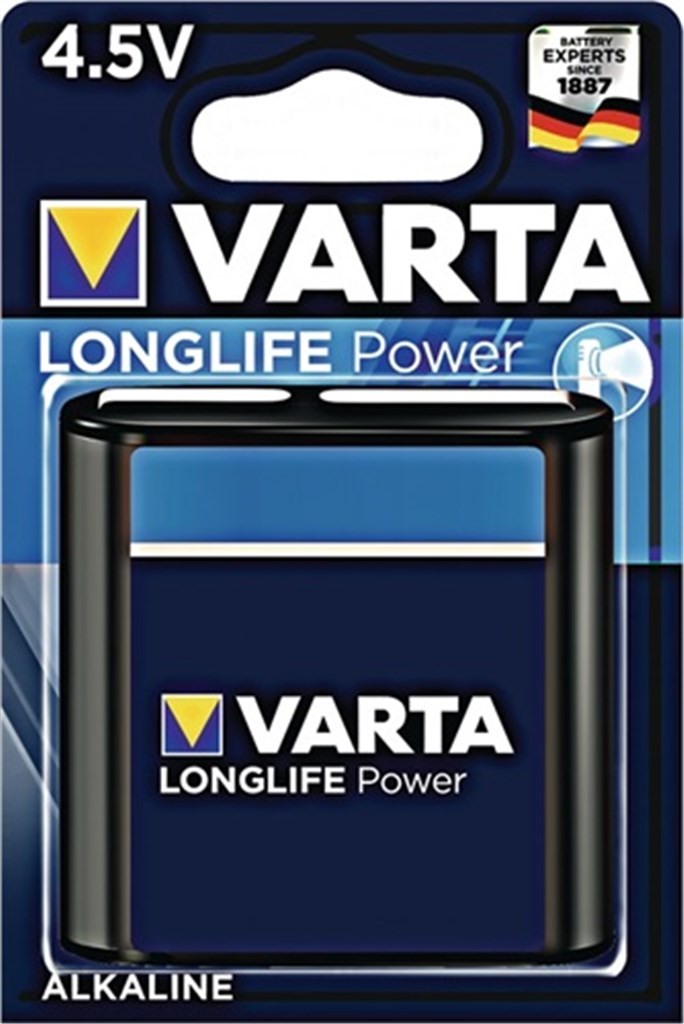 VARTA Batterij longlife power 3LR12 4912 4,5 V 6100 mAh  1 stuks / blister