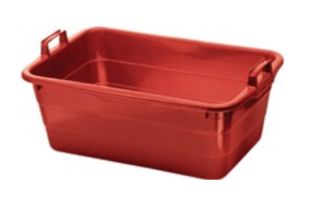 Kuip PE rood 800x535x300mm
