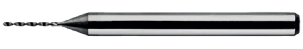 11.360.0030 Phantom VHM Microboor 0,3mm tophoek 118° type N ongecoat meervlaks kruisaanslijping en cilindrische schacht 3,175mm