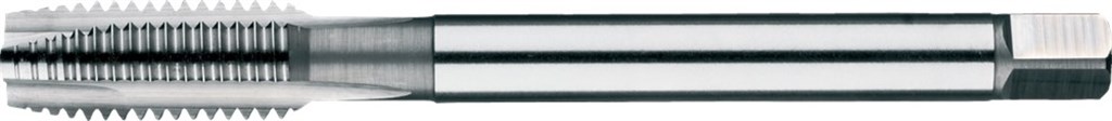 22.201.4200 Phantom DIN376 UNI HSS-E Machinetap M42 6H met schilaansnijding ongecoat 3xD type B, voor doorlopende gaten, met cilindrische schat met vierkant