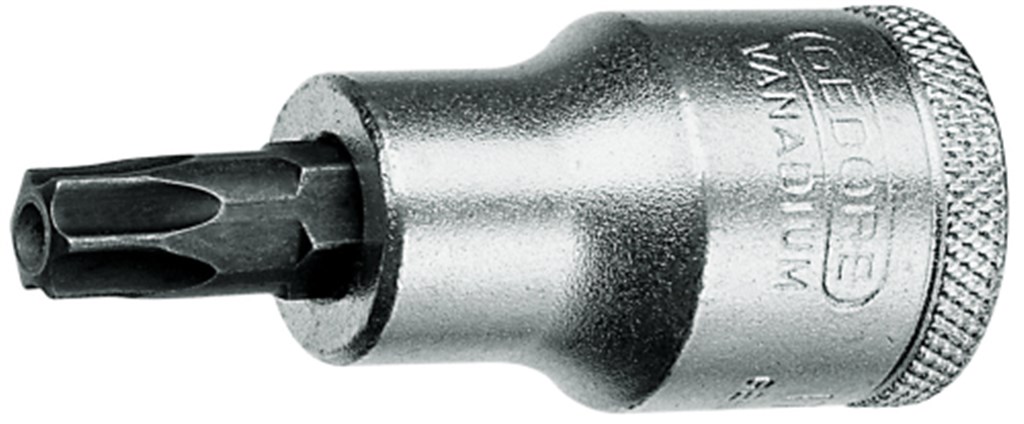 ITX 19 B T30 GEDORE Dopsleutel-Schroevendraaier tbv inwendige torx 1/2"xT30 schroeven met stift