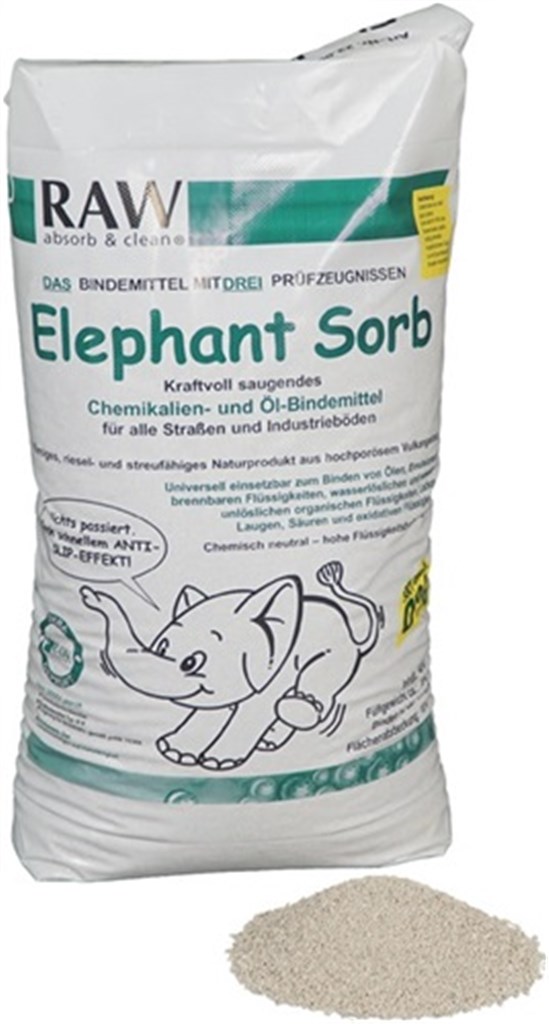 RAW Universeel bindmiddel Elephant Sorb standaard 1 l/1 kg inhoud 40 l / ca. 15 kg